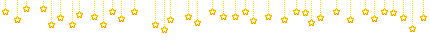 blinking yellow stars hang down from the top of the site