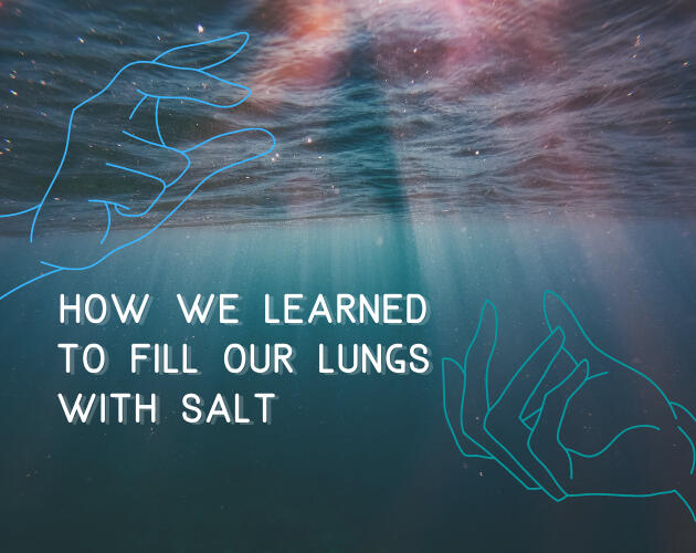 Cover art for how we learned to fill our lungs with salt