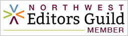 logo that reads "northwest editors guild member."